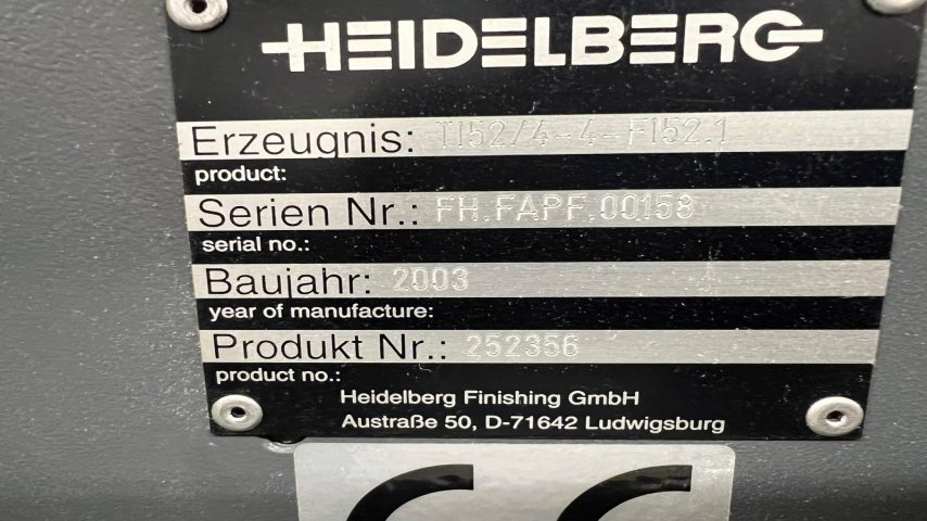 Heidelberg Stahlfolder, TI 52/ 4-4-F 155.1